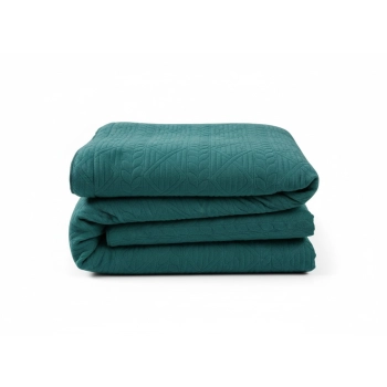 Narzuta 220x240 welurowa morska tłoczona gruba NP05